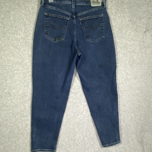 Vintage Levis Jeans Womens 32x27 High Waist Tapered Mom 90s Silver Tab Y2K - Picture 2 of 14